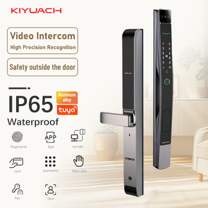 Serrure Intelligente Entièrement Automatique Étanche pour Porte de Cour, WiFi, Antivol, en Alliage d'Aluminium à Pont Thermique Coupé, avec Déverrouillage par Empreinte Digitale et Palme - Product Image 1