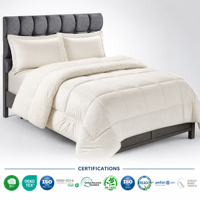 Ensemble de couettes en peluche de luxe doux double face de qualité supérieure King Size personnalisé en gros pour les hôtels Style simple