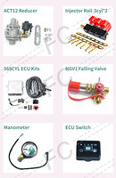 Kit de conversion GPL/GNC 6 cylindres - Équipement complet de système à gaz pour voitures à essence