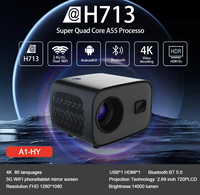 Vente chaude A1Mini Projecteur Android 11 H713 160 ANSI 5G WIFI pour Écran Miroir Home Cinéma A1 Portable Mini Projecteur Intelligent
