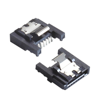 Adaptateur de carte électronique Soulin SATA/ATA mâle 7P droit à angle droit SMT avec contact en laiton IP67