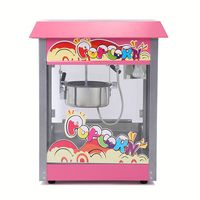 Vitrine chauffe-popcorn avec distributeur de saveurs et d'emballages