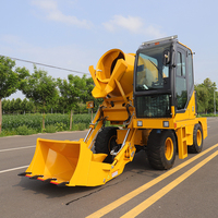 Camion malaxeur à béton autochargeur ISO CE 2,6 m³ 4x4, malaxeur mobile avec roue de secours pour petits projets