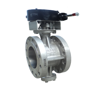 Válvula Neumática QYX DN150 de Doble Brida Triple Excéntrica de Titanio para Alta Temperatura, para Aceite/Agua/Gas/Aire - Product Image 1