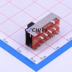 MFP240 Slide Switch Through hole Component (THT) Switch Double Pole Four Throw Rectangle Pin Header PC Pin 12mm - Product Image 1