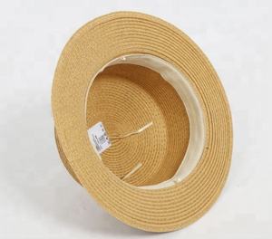 <span class=keywords><strong>Chapeau</strong></span> Plate Top Boater pour <span class=keywords><strong>Homme</strong></span> avec Ruban Gros Grain Bande Papier Paille pour Voyage Extérieur Style Décontracté - Product Image 5