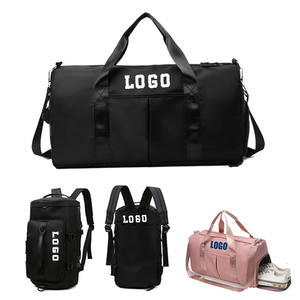 Lona de nailon personalizada, portátil, duradero, zapato, espacio, viaje, ejercicio, tela impermeable, deporte, bolsa de gimnasio con logotipo, bolsa de lona - Product Image 1