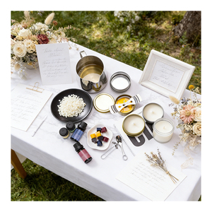 Vela de Cera Natural en Tarro, Empaque Premium, Mezcla Aromática para Regalo, Ideal para Invitados de Boda, Exhibición en Boutique, Colección - Product Image 5