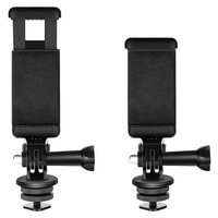 Kit de fixation pour téléphone sur griffe porte-accessoire d'appareil photo + adaptateur pour caméra d'action 1/4 pouce, support universel pour téléphone pour vlogging, diffusion en direct et photographie
