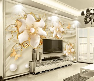 Gioielli ZHIHAI 3D tre-dimensionale fiori di lusso di lusso soft pack TV sfondo della parete del fiore di <span class=keywords><strong>carta</strong></span> <span class=keywords><strong>da</strong></span> <span class=keywords><strong>parati</strong></span> - Product Image 4