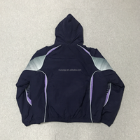 Ensemble de vêtements de sport tendance en gros : veste à capuche ample et respirante, pantalon de sport décontracté