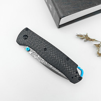 BM 535 Açık Hava EDC Katlanır Bıçak Şam Çelik Bıçak Karbon Fiber Saplı Kamp Çakısı Anahtar Delikli DIY OEM