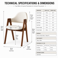 Fauteuil de salle à manger moderne ZZL avec cadre en bois, dossier incurvé et assise rembourrée pour la maison, le restaurant et l'hôtel