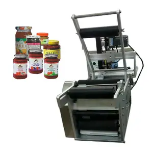 Semi automatic labelling bottle labeling machine manual operation flat labeling machine