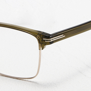 Gafas Retro de Montura Completa Rectangular 55-17-147 Anti-UV Ligeras Unisex para Adultos, Monturas para Corrección de Visión - Product Image 2