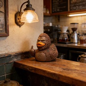 Figurine en résine Bigfoot Duck, objet d'art et d'artisanat pour anniversaires, cadeaux de pendaison de crémaillère, visites aux malades et condoléances - Product Image 4
