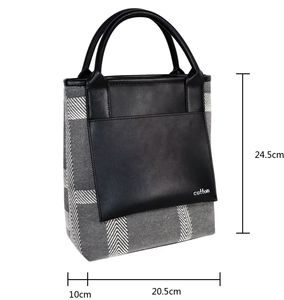 Bolsos tote jacquard personalizados para mujer, bolsos tote de punto personalizados con asas de transporte y correas para el hombro para branding - Product Image 6