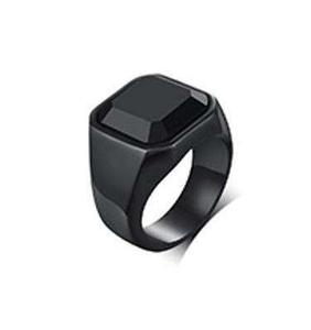Wholesale Stainless Steel <b>Ring</b> For Men Natural Tiger Eye Black Onyx <b>Stone</b> <b>Two</b> Tone Smooth Polished Waterproof Finger Jewelry - Product Image 6