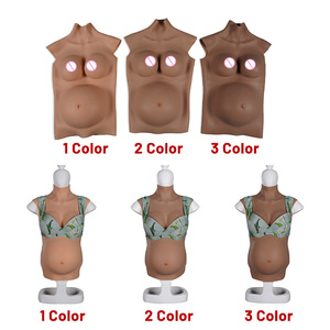 Faux ventre de grossesse réaliste en silicone Eta, simulation de 4/6/9 mois, accessoires pour travestis, faux ventre de grossesse pour accessoires de costume - Product Image 6