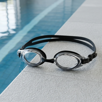 Lunettes de natation AF-5901 écologiques, légères, anti-buée, protection UV, sangle en silicone à ajustement rapide pour l'entraînement des adultes