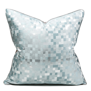 <span class=keywords><strong>Funda</strong></span> de cojín de Jacquard para decoración del hogar, fundas de <span class=keywords><strong>almohada</strong></span> azules de lujo cuadradas decorativas, fundas de <span class=keywords><strong>almohada</strong></span> de lujo de 18x18 - Product Image 6