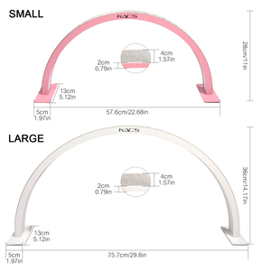 Lampe de bureau à demi-lune KADS 25W, luminosité et température de couleur réglables, lampe pour extensions de cils, lampe de travail pour esthéticiennes - Product Image 2