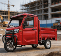 Nouveau modèle 2026 KH02 2000W, cabine élargie, homologation EEC COC, tricycle électrique cargo à 3 roues, fabricant chinois