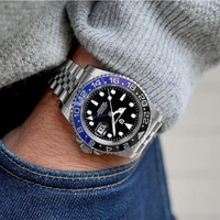 Montres mécaniques pour hommes PAGANI DESIGN 1662, nouvelle collection, marque haut de gamme, verre saphir, montres GMT, étanches 100 m, montre automatique pour hommes