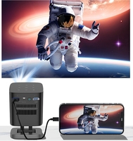 Projecteur 4k android 9 smart tv 3d projecteur DLP home cinéma puce MTK thort throw 42 pouces projecteur pour le camping