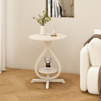 Kleiner Marmor-Couchtisch Wohnzimmer Langlebiger Moderner Einfacher Sofa-Beistelltisch Balkon-Seitenschrank Rosegia 5 Jahre Garantie