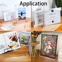 Cadre photo acrylique transparent format lettre A4 8.5x11 boîte d'ombre de certificat utilisée pour l'affichage de bureau du certificat de diplôme