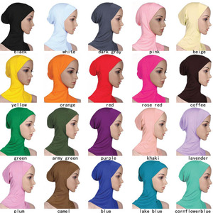 Einfarbige Polyester Atmungsaktive Schnelltrocknende Jersey Sport <span class=keywords><strong>Hijab</strong></span> Kappe für Erwachsene Frauen Musliminnen Alle Jahreszeiten Digital Bedruckt - Product Image 6