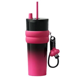 Gobelet isotherme en acier inoxydable personnalisé, luxueux, unique, réutilisable, pour boissons fraîches, avec couvercle - Product Image 1