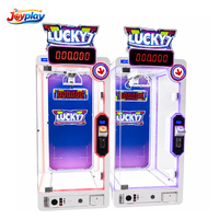 Joyplay Lucky 7 Machine à prix, Machine de défi de comptage de temps, Jeux à monnayeur, Machine distributrice de jouets poupées géantes