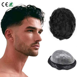 Postizo de Cabello Humano Natural Negro de 6 Pulgadas, Fácil de Usar, Aspecto Natural, Ajuste Cómodo, Ligero y de Calidad - Product Image 1