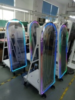 Machine Photo Booth Miroir Selfie pour Mariages et Événements, Écran Tactile LCD 32 Pouces, avec Valise de Transport, pour Appareil Photo Reflex Numérique