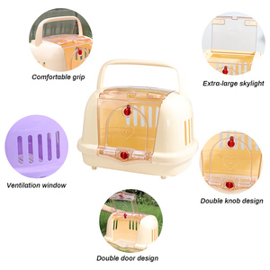 Tốt Nhất Bán Động Vật Nhỏ Con Chó Du Lịch Tàu Sân Bay Lồng Nhựa Bền Vững Pet Tàu Sân Bay Con Chó Lớn Lồng Cho Ngoài Trời Chuyến Bay Sử Dụng Trên Bán - Product Image 5