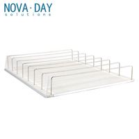 Novaday détail étagère rouleau piste en bouteille boisson poussoir étagère rouleau système de piste pour supermarché étagère