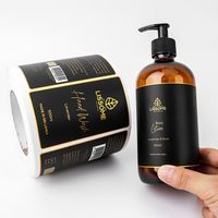 Étiquettes personnalisées pour bouteilles d'huiles essentielles, résistantes à l'alcool, imperméables, avec logo sur mesure, dorées à chaud, pour cosmétiques