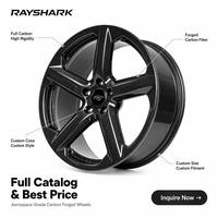 Jantes forgées monobloc RS Custom 5x120 avec revêtement en fibre de carbone, 5 branches, 19, 20, 21 pouces pour Corvette C8 Z06 Z51