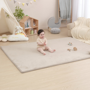Tùy chỉnh không trượt Tatami khu vực thảm siêu mềm nhung dày Bộ nhớ bọt Toddler bò Mat phòng khách bé playpen trẻ em sàn mat - Product Image 5