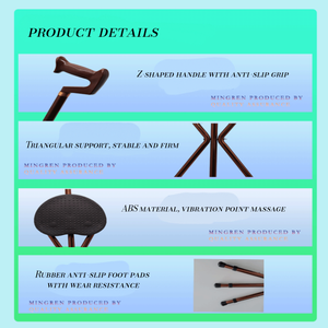 ไม้เท้าพับได้ขายดีสำหรับการฟื้นฟูสมรรถภาพผู้สูงอายุ ให้ตัวเลือกการนั่งพักผ่อนที่สะดวกสบาย - Product Image 2