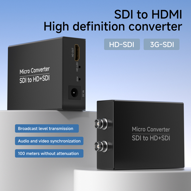 3G-SDI HD-SDI to for HDMI Video Converter with Loop Output 1080P Resolution Video Splitters & Converters