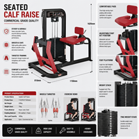 Machine à soulever les mollets assis SK Commercial, équipement d'entraînement des jambes à charge par pignon pour salle de sport, centre de fitness, hôtel, club, OEM ODM Chine