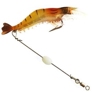 9cm/5.2g sáng tôm thu hút mềm nhân tạo mồi với Móc Câu Cá anzois Para pesca câu cá giải quyết - Product Image 4