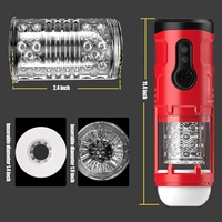 Godet Masturbateur Électrique 3-en-1 : 5 Modes de Fonctionnement Télescopique, 5 Modes de Rotation et 5 Modes de Vibration