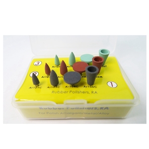 Kit frese per lucidatura in metallo amalgama dentale lucidante in gomma a bassa velocità RA Bur - Product Image 4