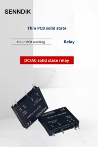 Senndik SDK9-12U2N 미니어처 얇은 시트 PCB 4P 고성능 DC-AC 24VDC/24-280VAC 2A 밀폐형 솔리드 스테이트 릴레이 - Product Image 3