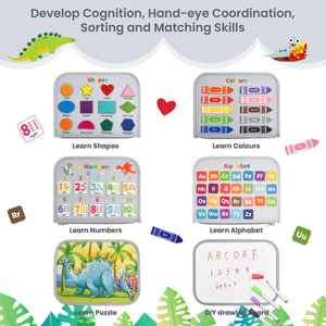 Quiet Felt Busy Board per Bambini, Giocattolo Sensoriale Portatile con Molteplici Attività per l'Apprendimento Precoce e il Gioco Montessori - Product Image 6
