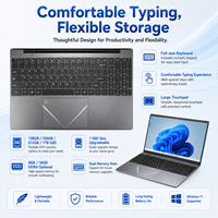 Portátiles de Marca Súper Baratos de 15.6 Pulgadas N5095 16GB DDR4 RAM 512GB SSD Pantalla IPS en Inglés Windows 11 Pro Reconocimiento de Huellas Dactilares